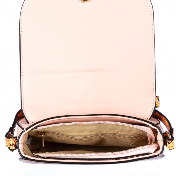 Γυναικεία τσάντα Evian Ροζ  οικολογικό δέρμα, 6 - Kalapod.gr